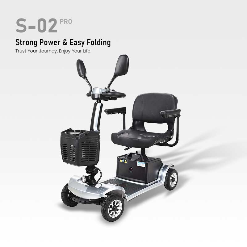 S-02 Pro Silver Mobility scooter
