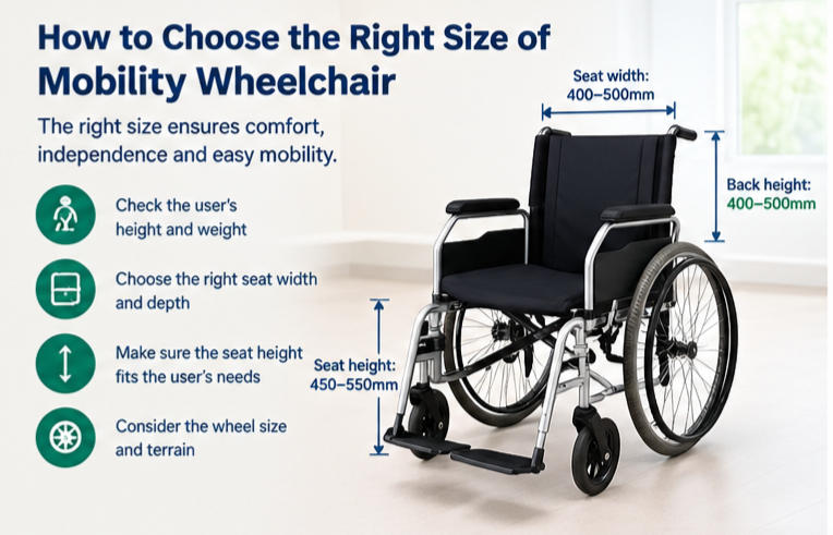 How to Choose the Right Size of Mobility Wheelchair
